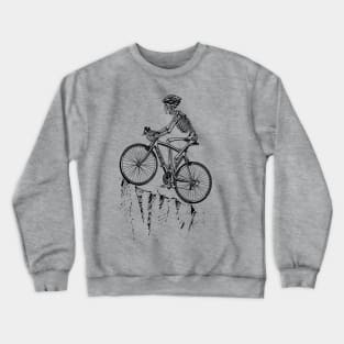 Animado Esqueleto bicicleta de montaña Crewneck Sweatshirt